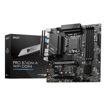 Motherboard MSI PRO B760M-A WIFI DDR4 | Preto - 1