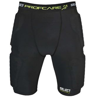 Calção Compressão SELECT 6421 com Proteções Adulto Preto - 1