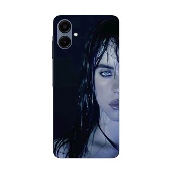 Capa Maniacase para Samsung Galaxy A06 | Billie Eilish rosto fundo preto - 1