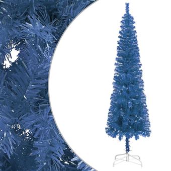 Árvore de Natal Fina vidaXL | 240 cm - Azul - 1