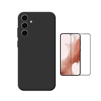 Kit Vidro Temperado + Capa Silicone Líquido PHONECARE para Samsung Galaxy S25 FE 5G | Preto - 1
