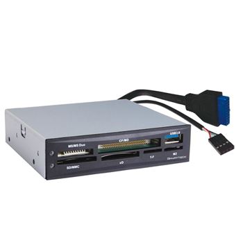 Leitor de Cartões Smartteck LM113U3 | Cinzento - 1