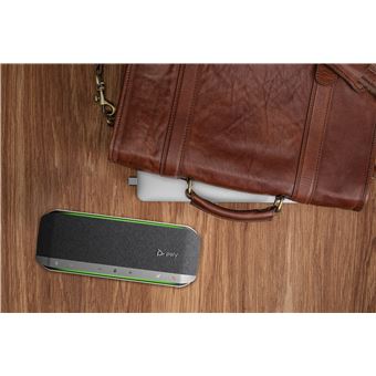 Telefone de Conferência HP Poly Alta-voz Poly Sync 40+ USB-A USB-C certificado para Microsoft Teams + Adaptador USB-A BT700 | Prateado - 1