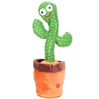 Peluche Interactivo Cactus Klack® | Repete Audição | 120 Canções - 1