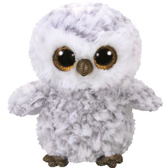 Mocho de brincar TY Beanie Boos Owlette | Cinzento, Branco - 1