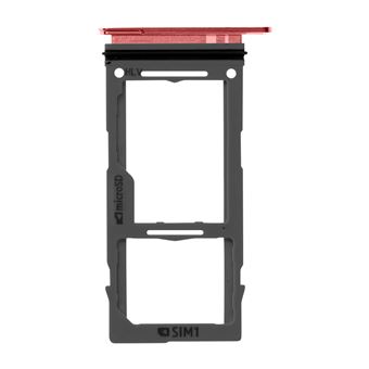 Bandeja De Substituição De Cartão Sim Clappio Para Galaxy S10 E S10 Plus Vermelho - 1