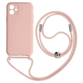 Capa Cordão Avizar Para Iphone 11 | Bracelete Semi-Rígido | 80Cm - Rosa - 1