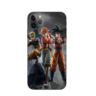 Capa Maniacase para Iphone 11 Pro Sangoku naruto Luffy one piece Dragon Ball z 3D Anime manga - 1