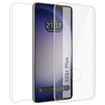 Capa Tumundosmartphone Dupla Transparente PC + TPU Corpo Inteiro 360 para Samsung Galaxy S23+ Plus 5G - 1