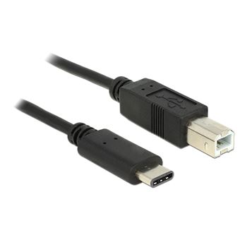 Cabo Usb DeLOCK 0.5m, USB2.0-C/USB2.0-B | Preto - 1