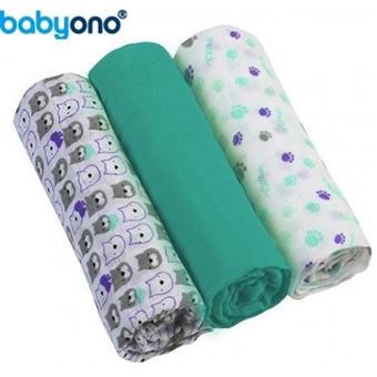 Fraldas Baby Ono de Musselina Verde - 1