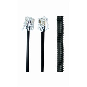 Cabo Telefónico Gembird TC4P4CS-2M | Preto - 1