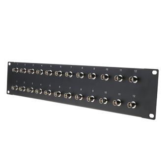 Painel de Conexões Rack 19'' BeMatik 24 Portas BNC-Fémea 2U - 1