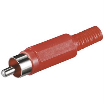 Conector Goobay RCA plug | Vermelho - 1