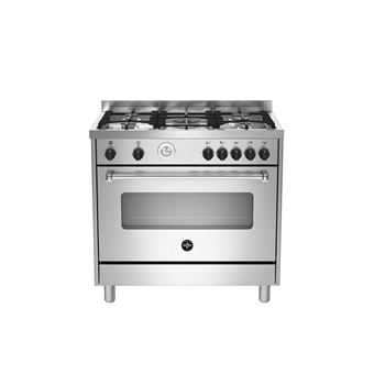 Fogão Bertazzoni La Germania Americana SVH0JEA1X4D03 | 90 cm | 5 Zonas | A | Aço inoxidável - 1