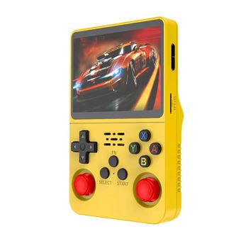 Consola de Jogos SZSMART R36S | 3.5" | Sistema de Fonte Aberta | 64GB | 12000 Jogos | Amarelo - 1