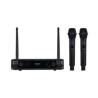 Microfone Duplo Sem Fios de Mão UHF Fonestar – SONAIR-2M | Frequência Fixa - 1