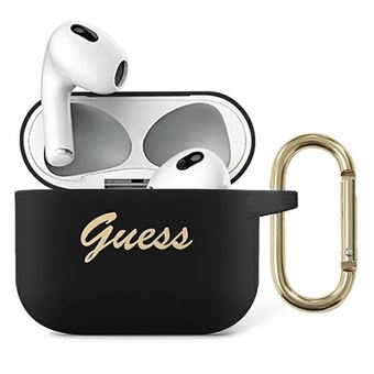 Capa Original Silicone Guess Vintage Airpods 3 Preto - 1