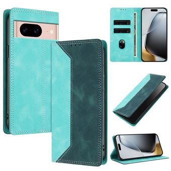 Capa FLOODKING para Google Pixel 8A | Couro Premium Bicolor | Porta-Cartões | RFID | Suporte | Verde Escuro - 1