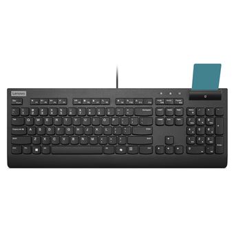 Teclado com Fios Lenovo Smartcard Wired keyboard II | Idioma: Alemão | Preto - 1