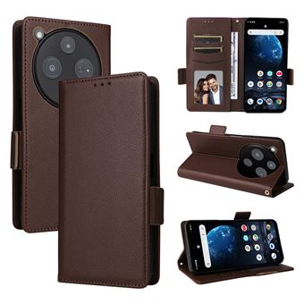 Capa FOXDOCK para ZTE Nubia P9 Pro 5G | Magnética | TPU | Suporte para Cartão | Castanho - 1