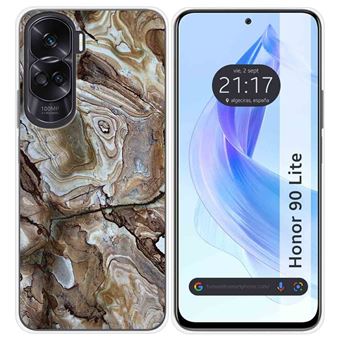 Capa Tumundosmartphone de silicone para Honor 90 Lite 5G design mármore 14 desenhos - 1