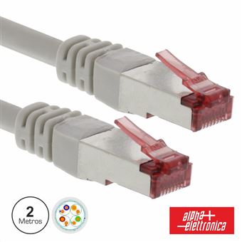 Cabo Ftp Alpha-Elettronica Cat6E 2M Cinzento - 1