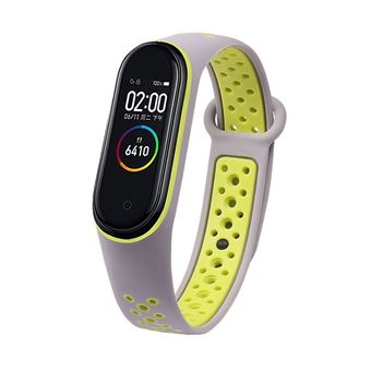 Bracelete Lmobile para Mi Band 4 - Cinza / Verde - 1