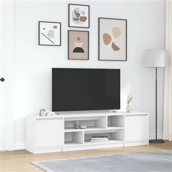 Armário de TV vidaXL | 188,5x41x50 cm | derivados de madeira branco - 1