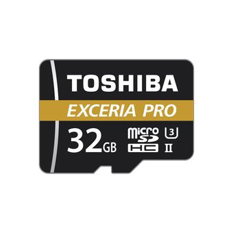 cartão de memória Toshiba Exceria Pro M501 Micro SDHC 32GB 32GB MicroSDHC UHS-II Class 10 Preto e Laranja e Branco