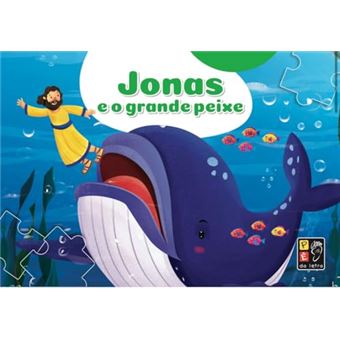 Livro Quebra-Cabeça - Jonas E O Grande Peixe - 1