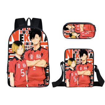 Mochila + Estojo + Bolsa de Ombro Infantil Good Deal Haikyuu 09 - 1