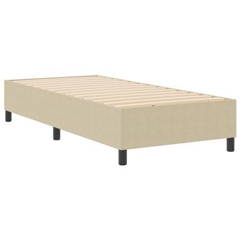 Estrado de Cama Plataforma vidaXL | Cinza Verde 90 x 190 cm | tecido - 1