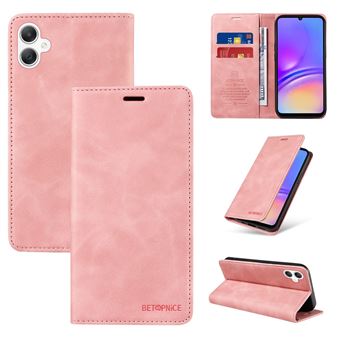 Capa FOXDOCK para Samsung Galaxy A06 4G | Bloqueio RFID | TPU | Aba/Detalhes em Pele Sintética | Compartimentos para cartões | Rosa - 1