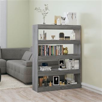 Estante/divisória vidaXL | 100x30x135 cm | cor sonoma cinza - 1