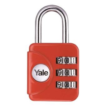 Fecho com Combinação Yale YP1/28/121/1R | Vermelho - 1