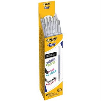 BIC Gel-ocity illusion recarga para canetas Preto Médio 12 peça(s)  Cinzento e Translúcido - 1