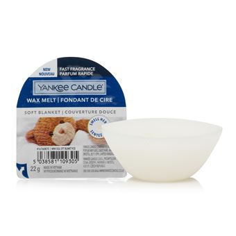 Vela yankee candle soft blanket redondo âmbar, cocoa, musk branco 1 unidade(s) - 1