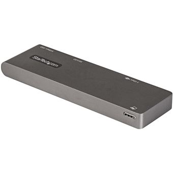 Base & Duplicador de Portas StarTech.com Adaptador multiportas USB C para MacBook Pro/Air - USB Type-C para HDMI de 4K, passagem de Fornecimento de energia de 100 W, Ranhura SD/MicroSD, Concentrador USB 3.0 de 2 portas - Mini Dock USB-C portátil | Cinzent - 1