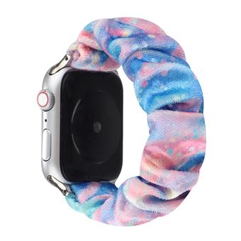 Bracelete de Trançada HSMY Elástico para Apple Watch Series 6/ SE/ 5/ 4 | 40 mm - Rosa&Azul - 1