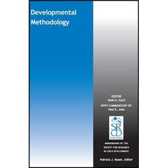 Developmental Methodology Monographs Of The Society For Research In Child Development Mono - 1
