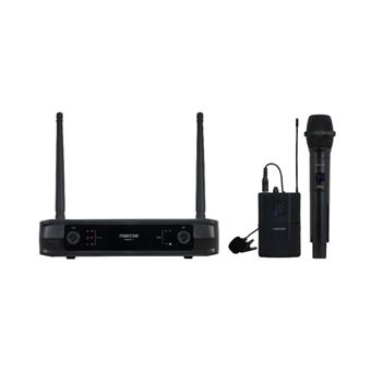 Microfone Duplo Sem Fios de Mão e Portátil UHF Fonestar – SONAIR-2MP | Frequência Fixa - 1