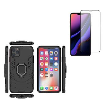 Kit Película de Vidro Phonecare 5D Full Cover + Capa 3 em 1 Military Defender para Iphone 11 Pro Preto - 1