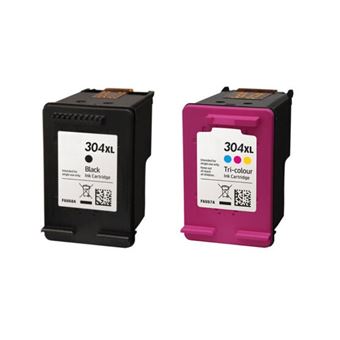 Tinteiro Compatível Webshop24 para HP PACK 304XL N9K08A/N9K07A | BK + C - 1