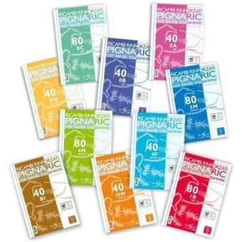 Pigna Ric caderno e bloco de notas 40 folhas Branco A4 - 1