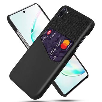 Capa Magunivers TPU + PU Pano com Suporte para Cartão Preto para Samsung Galaxy Note 10