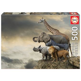 Puzzle 500 Pcs Animais A Beira do Abismo