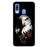 Capa Hapdey para Samsung Galaxy A40 2019 Design Águia em Silicone Flexível e TPU Preto_0