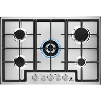 Placa a Gás Electrolux EGS75362X | 74.4 cm | 5 Zonas | Aço inoxidável - 1