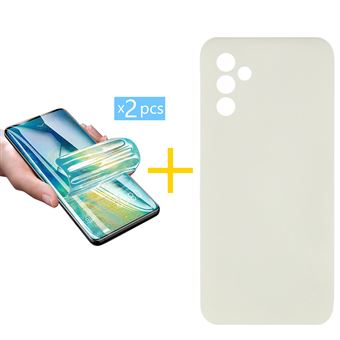 Pack 2 x Película de Hidrogel + Capa skyhe para Samsung Galaxy S25 5G | Silicone Líquido | Sand - 1